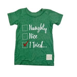 Retro Brand Naughty Nice Holiday Tee